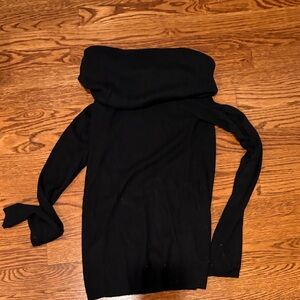 Zara off the shoulder Black Women's Sweater